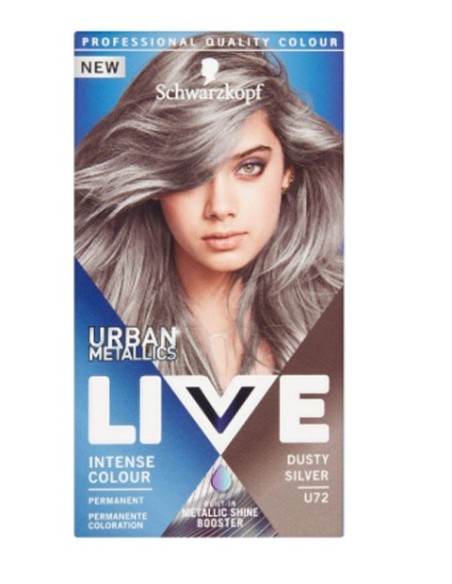 Schwarzkopf Live Urban Metalic Intense Permanent Colour U72 Dusty Silver Schwarzkopf Live Urban Metalic Intense Permanent Colour U72 Dusty Silver