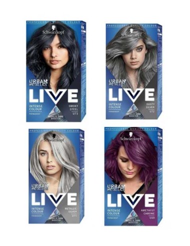 Schwarzkopf Live Urban Metalic Intense Permanent Colour U72 Dusty Silver Schwarzkopf Live Urban Metalic Intense Permanent Colour U72 Dusty Silver