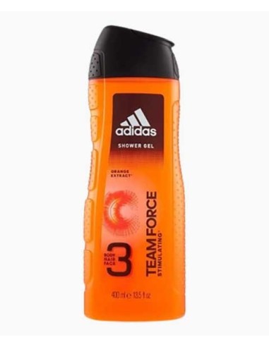 Adidas Team Force Stimulating 3 In 1 Orange Extract Shower Gel