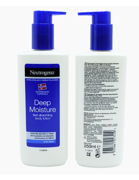 Johnson And Johnson Neutrogena Norwegian Formula Deep Moisture Body Lotion Dry Skin Johnson And Johnson Neutrogena Norwegian Formula Deep Moisture Body Lotion Dry Skin