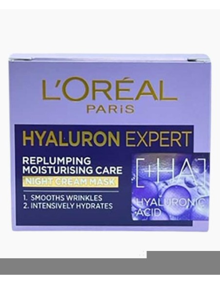 Loreal Hyaluron Expert Replumping Moisturising Care Night Cream Mask