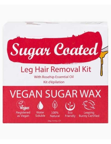 Sugar Coated Leg Hair Removal Wax Kit
