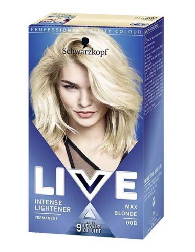 Schwarzkopf Live Intense Lightener Permanent Colours 00B Max Blonde