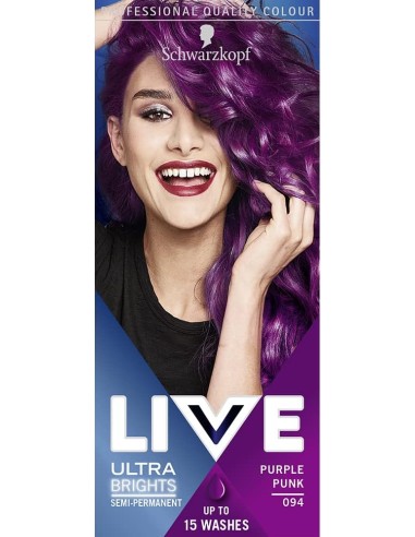Live Color XXL Ultra Brights Semi Permanent Colour 94 Purple Punk