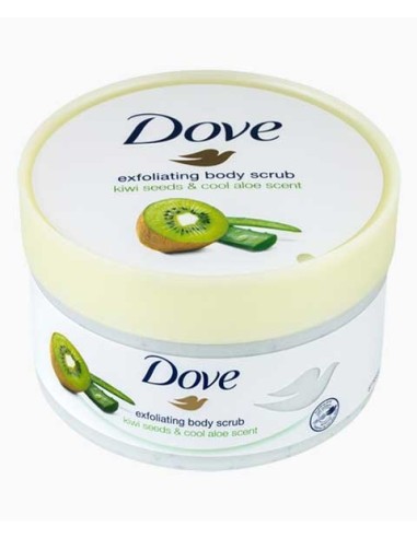 Dove Exfoliating Body Scrub With Kiwi Seeds And Cool Aloe Scent