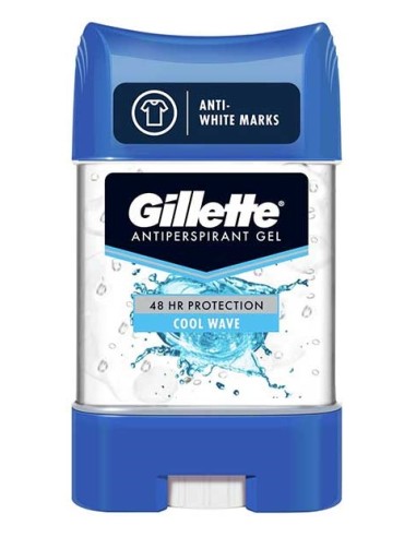 Gillette Cool Wave 48HR Antiperspirant Clear Gel