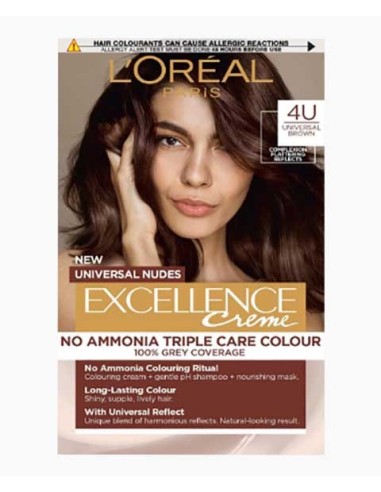 Excellence Creme Triple Care Hair Colour 4U Universal Brown