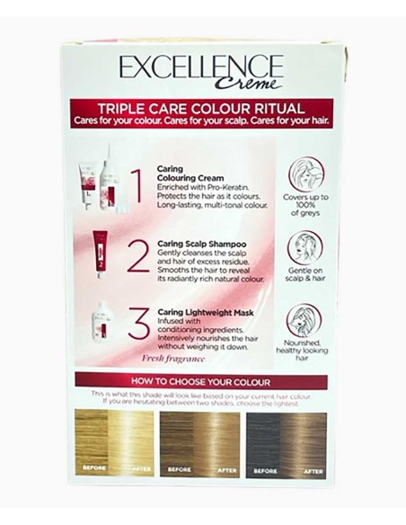 Excellence Creme Triple Care Colour 9 Natural Light Blonde Excellence Creme Triple Care Colour 9 Natural Light Blonde