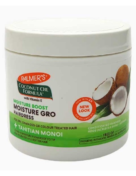 Coconut Oil Formula Moisture Gro Hairdress With Vitamin E Coconut Oil Formula Moisture Gro Hairdress With Vitamin E