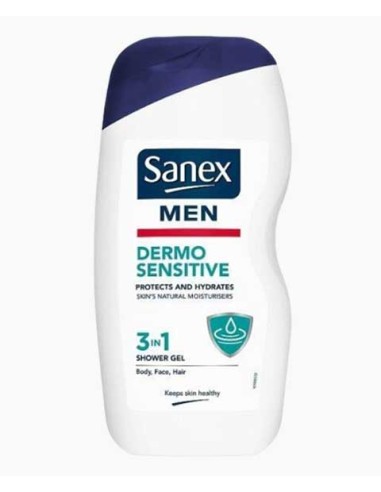 Sanex Men Dermo 3 In 1 Sensitive Shower Gel