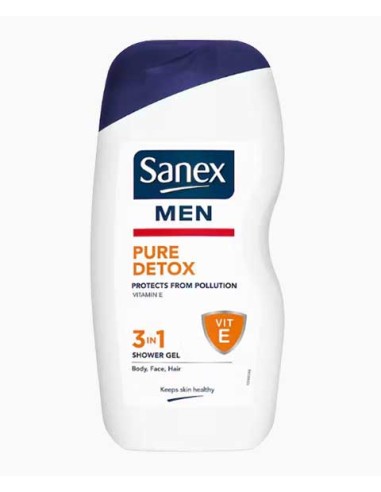 Sanex Men Pure Detox 3 In 1 Shower Gel