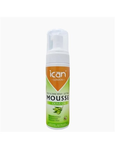 Ican Olive Oil Hold And Shine Mousse Ican Olive Oil Hold And Shine Mousse