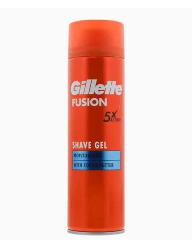 Fusion 5X Action Moisturising Shave Gel With Cocoa Butter