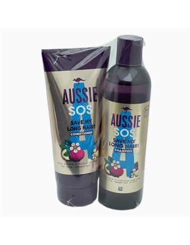 Aussie  SOS Save My Long Hair Shampoo And Conditioner Combo Pack