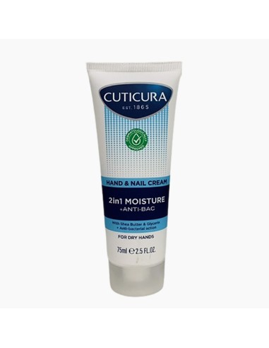 Cuticura 2 In 1 Hand And Nail Moisture Plus Anti Bac Cream