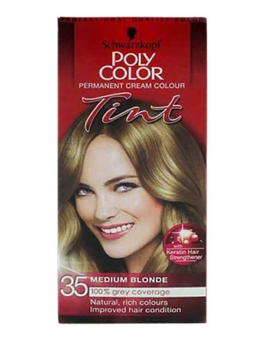 Poly Color Tint Permanent Cream Colour 35 Medium Blonde