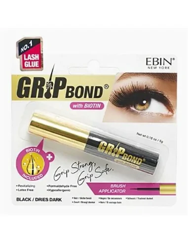 EBIN New York  Grip Bond Biotin Black Lash Glue