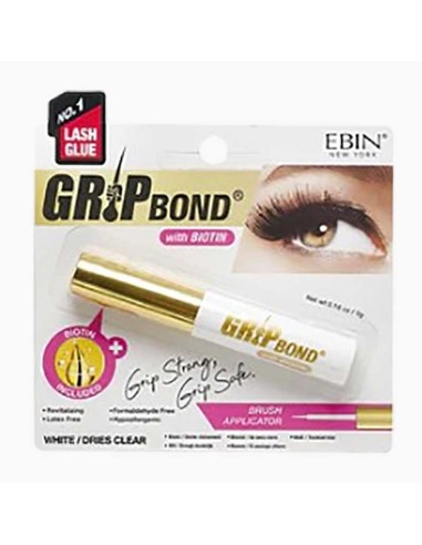 EBIN New York Grip Bond Biotin White Lash Glue