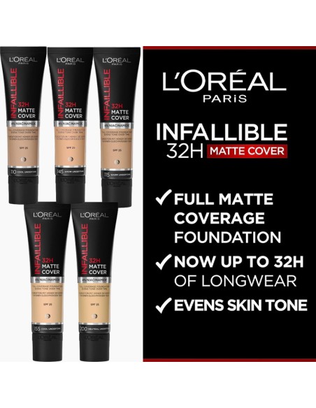 loreal Infaillible 32H Matte Cover Full Coverage Foundation loreal Infaillible 32H Matte Cover Full Coverage Foundation