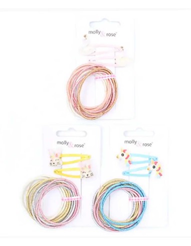 Molly And Rose Animal Sleepies And Elastics Set Molly And Rose Animal Sleepies And Elastics Set