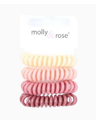 Molly And Rose Spiral Hair Bobble Grips Assorted 8781