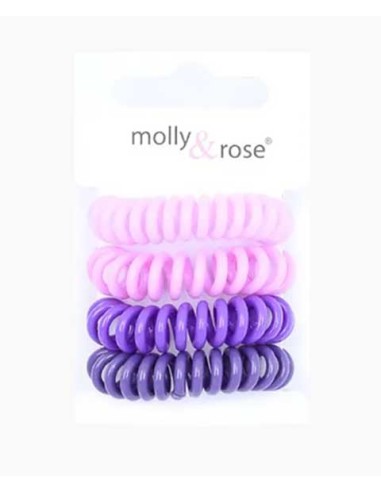 Molly And Rose Spiral Hair Bobble Grips Assorted 8782