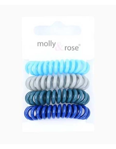 Molly And Rose Spiral Hair Bobble Grips Assorted 8784 Molly And Rose Spiral Hair Bobble Grips Assorted 8784