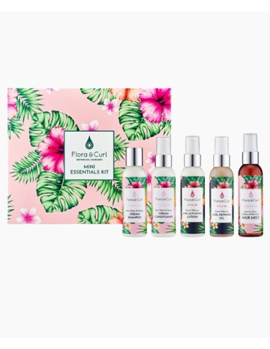 Flora And Curl Botanical Haircare Mini Essentials Kit