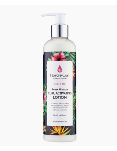 Flora And Curl Style Me Sweet Hibiscus Curl Activating Lotion