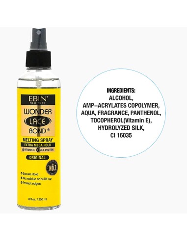 EBIN New York Wonder Lace Bond Melting Spray Extra Mega Hold Original