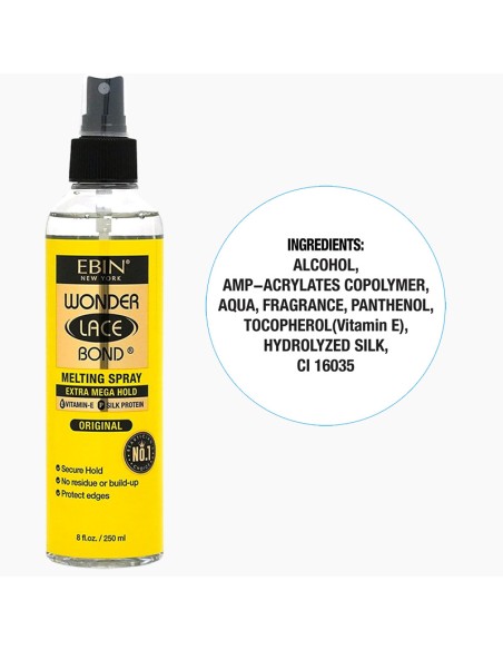 EBIN New York Wonder Lace Bond Melting Spray Extra Mega Hold Original