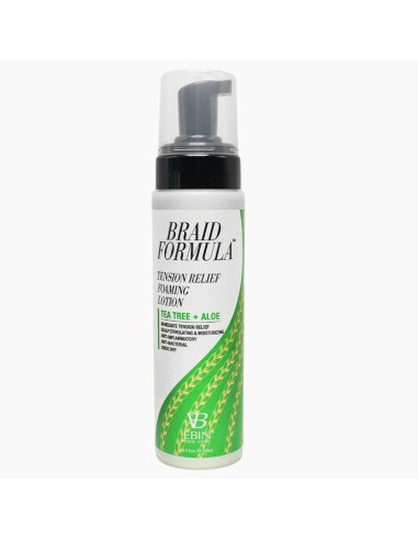 EBIN New York Braid Formula Tension Relief Foaming Lotion With Tea Tree And Aloe
