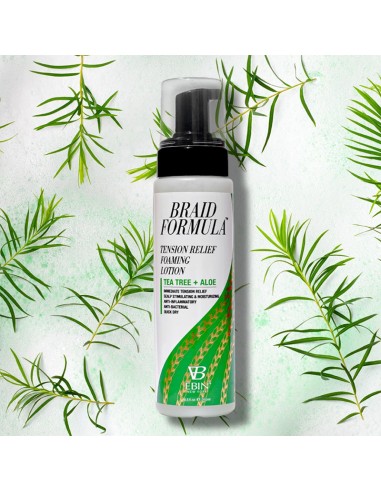 EBIN New York Braid Formula Tension Relief Foaming Lotion With Tea Tree And Aloe