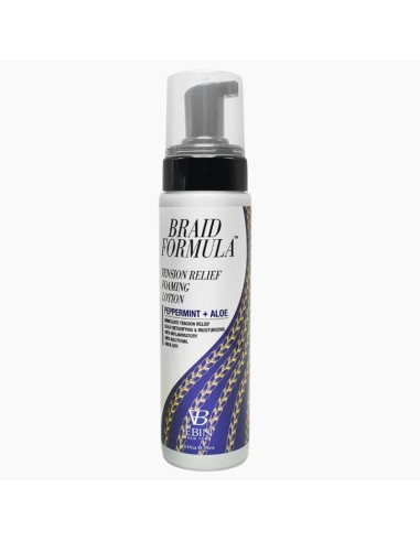 EBIN New York Braid Formula Tension Relief Foaming Lotion With Peppermint And Aloe