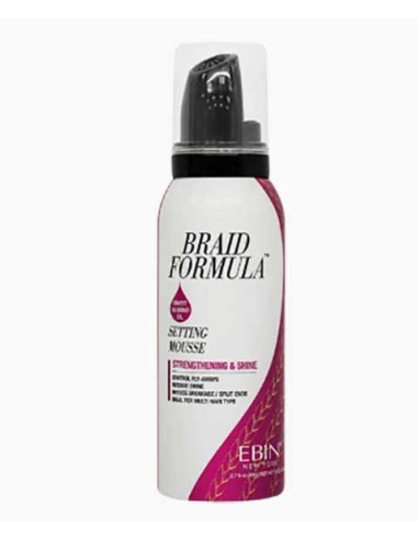 EBIN New York Braid Formula Setting Mousse With Sweet Almond Oil