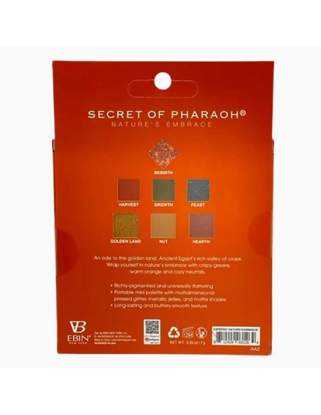 EBIN New York Secret Of Pharaoh Natures Embrace Eyeshadow And Pressed Pigment Palette