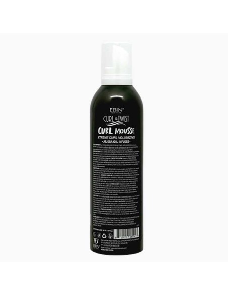 EBIN New York Curl And Twist Xtreme Curl Volumizing Curl Mousse EBIN New York Curl And Twist Xtreme Curl Volumizing Curl Mousse