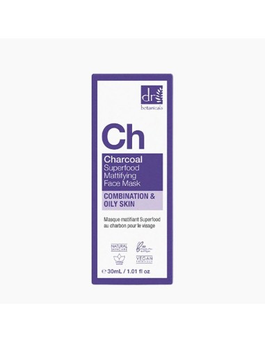 Dr Botanicals CH Charcoal Superfood Mattifying Face Mask