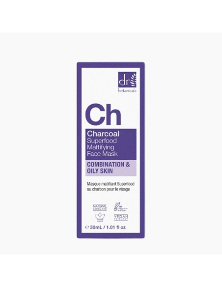 Dr Botanicals CH Charcoal Superfood Mattifying Face Mask Dr Botanicals CH Charcoal Superfood Mattifying Face Mask