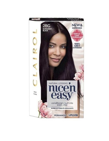 Nice N Easy Permanent Hair Color 2BG Burgundy Black