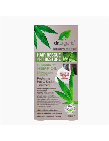 Bioactive Haircare Organic Hemp Oil Restoring Hair And Scalp Treatment