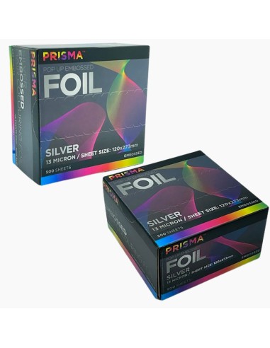 Prisma Pop Up Embossed Silver Foil