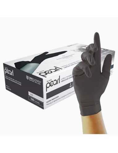 Uni Gloves Black Pearl Nitrile Disposable Gloves