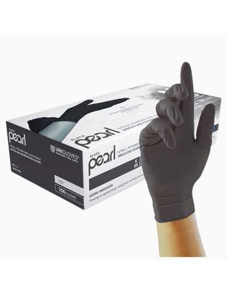 Uni Gloves Black Pearl Nitrile Disposable Gloves Uni Gloves Black Pearl Nitrile Disposable Gloves