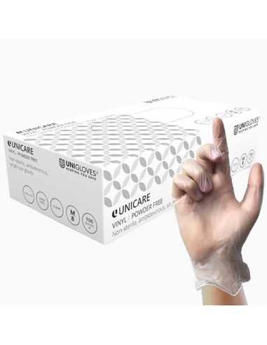 Uni Gloves Unicare Vinyl Powder Free Gloves Uni Gloves Unicare Vinyl Powder Free Gloves