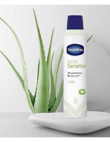 Vaseline Aloe Sensitive 48H Protection Pro Derma Anti Perspirant Spray