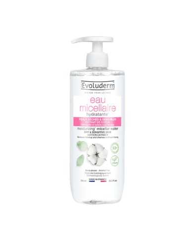 Evoluderm Sensitive Skin Micellar Cotton Extract Cleansing Water
