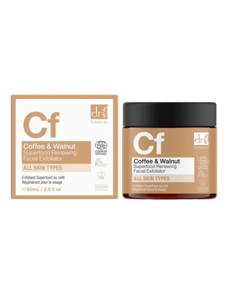 Dr Botanicals Superfood Coffee & Walnut Facial Exfoliator Dr Botanicals Superfood Coffee & Walnut Facial Exfoliator