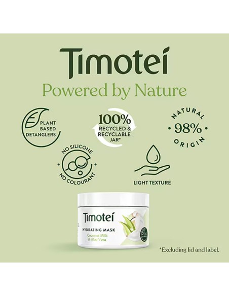 Timotei Hydrating Mask With Coconut Milk And Aloe Vera Timotei Hydrating Mask With Coconut Milk And Aloe Vera