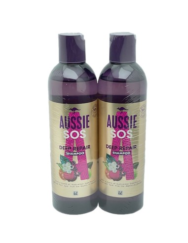 Aussie SOS Deep Repair Twin Pack Shampoo